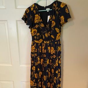 Pleated J. Crew factory dress